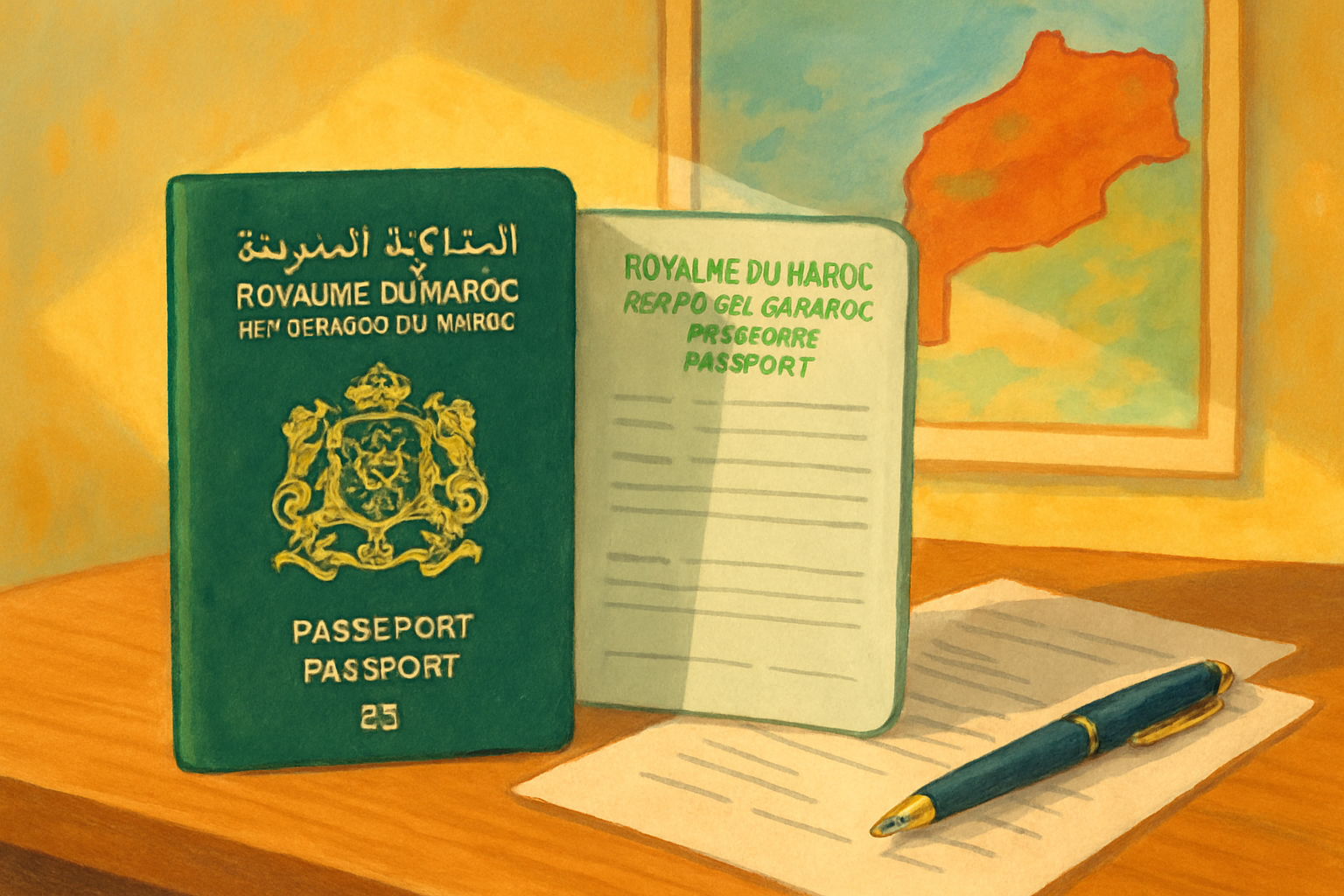 تجديد جواز السفر المغربي